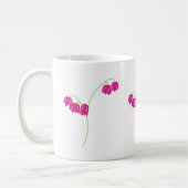 ピンク色の降雪花 コーヒーマグカップ (左)