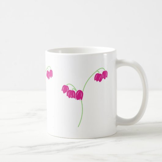 ピンク色の降雪花 コーヒーマグカップ (右)