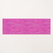 ピンク色の雨(縦ストライプの) ヨガマット (正面(横))