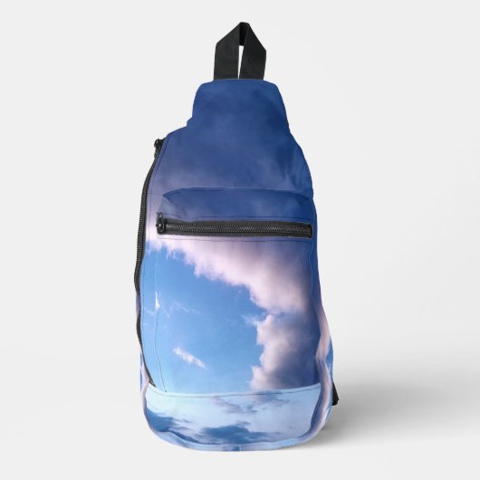 ピンク色の雲 スリングバッグ (正面)