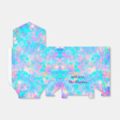 ピンク色の青い紫のオパール石 フェイバーボックス (折り畳みなし)