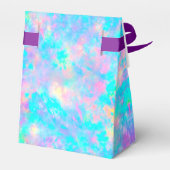 ピンク色の青い紫のオパール石 フェイバーボックス (裏面サイド)