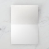 ピンク色の青い花鳥 カード (内部)