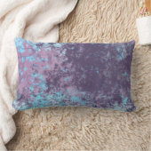 ピンク色の青と紫 ランバークッション (ブランケット)