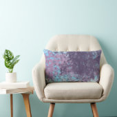 ピンク色の青と紫 ランバークッション (椅子)