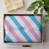 ピンク色の青ストライプ色のジェンダーがパーティー組織を明らかにする 薄葉紙 (ギフト)