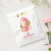 ピンク色の風船が誕生日を祝おう フェイバーバッグ (封をした状態)