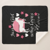 ピンク色の馬が大好きなバラ シェルパブランケット (正面(横))