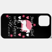 ピンク色の馬が大好きなバラ Case-Mate iPhoneケース (裏面 (横))