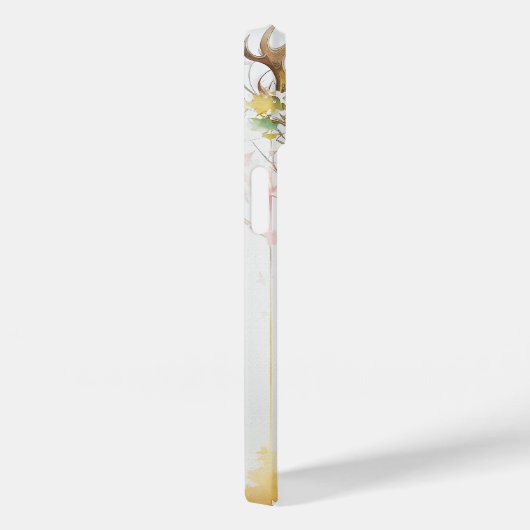 ピンク色の鹿 Case-Mate iPhoneケース (裏面 / 右)