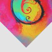 ピンク色の黄色いお洒落花のファンタジーフローラ 薄葉紙 (詳細)