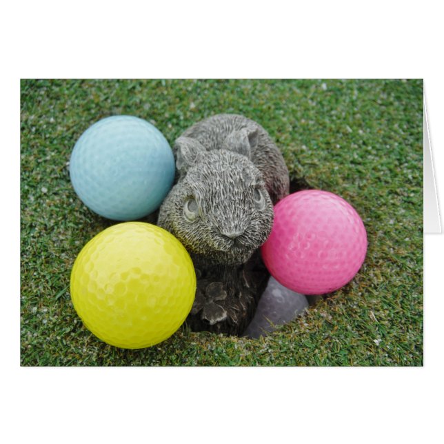 ピンク色の黄色い卵を持つバニー (正面横)