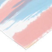 ピンク色の黄色い水ストライプ色の60インチx 84インチ テーブルクロス (アングル)