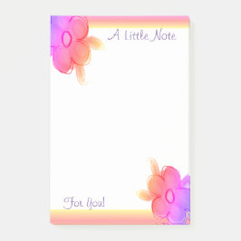 ピンク色の黄色と紫 ポストイット