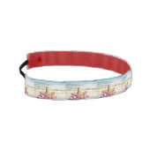 ピンク色の黄色と青の海絵画の色 アスレチックヘッドバンド (左)