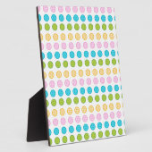 ピンク色の黄色のボタンパターンアクセサリートレンディー フォトプラーク (側面)