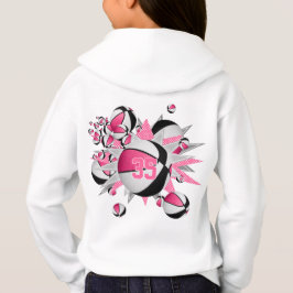 ピンク色の黒いバスケットボールが女の子のスポーツをする