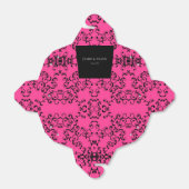 ピンク色の黒い渦巻きゴシッ結婚クス フェイバーボックス (折り畳みなし)