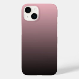 ピンク色の黒グラデーション背景 Case-Mate iPhone 14ケース