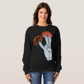 ピンク色の2は大人のユーモアピンクおもしろいの1 スウェットシャツ (正面フル)