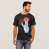 ピンク色の2は大人のユーモアピンクおもしろいの1 Tシャツ (正面フル)