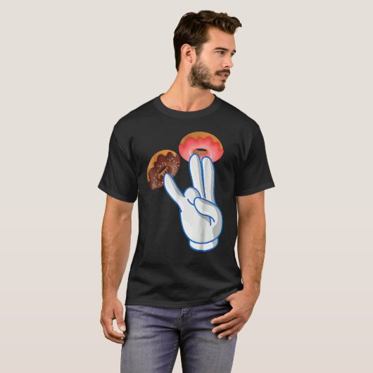 ピンク色の2は大人のユーモアピンクおもしろいの1 Tシャツ (正面フル)