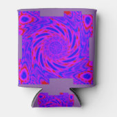 ピンク色の 缶クーラー (正面)