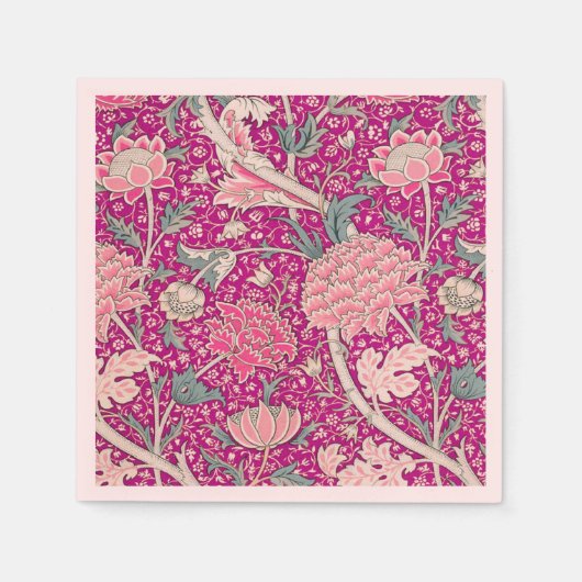 ピンク色のCray スタンダードカクテルナプキン (正面)