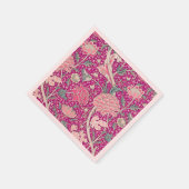 ピンク色のCray スタンダードカクテルナプキン (角)