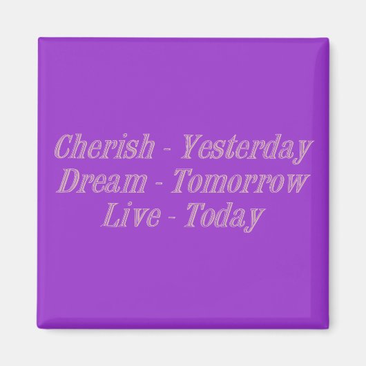 ピンク色を大切にする マグネット (正面)