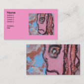 ピンク色を嫌う 名刺 (正面/裏面)