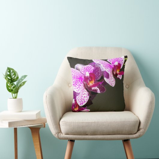 ピンク色エレガントの熱帯フローラの花 クッション (椅子)