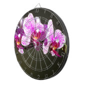 ピンク色エレガントの熱帯フローラの花 ダーツボード (正面右)