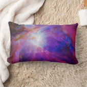 ピンク色オリオン星雲 ランバークッション (ブランケット)