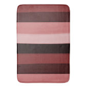 ピンク色ストライプ色 バスマット (正面縦)