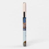 ピンク色ブロック猫フォトコラージュモノグラムペット Case-Mate iPhoneケース (裏面/右)