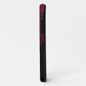 ピンク色モノグラムの光明るい赤紫色 Case-Mate iPhoneケース (裏面/左)