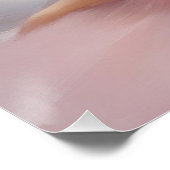 ピンク色彩の鮮やかのバレリーナ ポスター (コーナー)