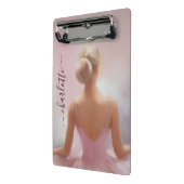 ピンク色彩の鮮やかのバレリーナ ミニクリップボード (アングル2)