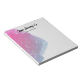 ピンク色彩の鮮やかレインボービジネス ノートパッド (アングル)