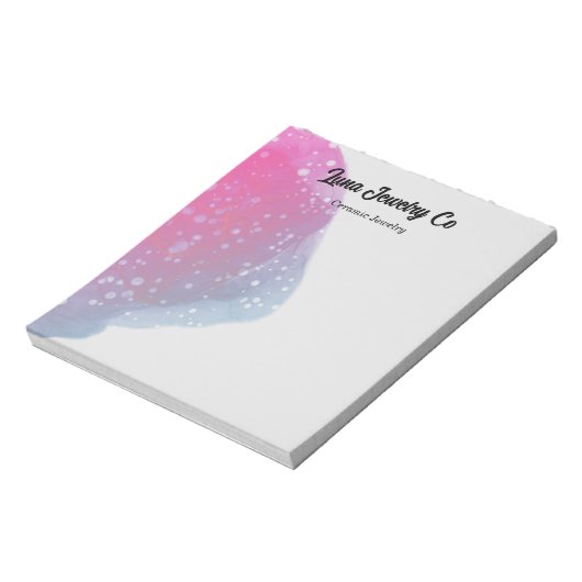 ピンク色彩の鮮やかレインボービジネス ノートパッド (回転)