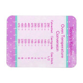 ピンク色温度変換ベーキング磁石 マグネット (横)