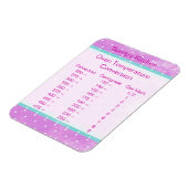 ピンク色温度変換ベーキング磁石 マグネット (左側)