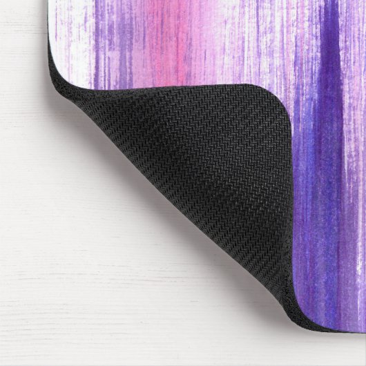 ピンク色絵を描紫のブ絵を描ラシクの水色 マウスパッド (コーナー)