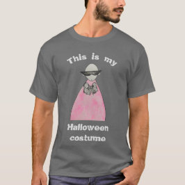 ピンク色、サングラスとボウTシャツ Tシャツ