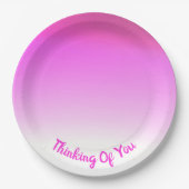 ピンク色 ペーパープレート (正面)