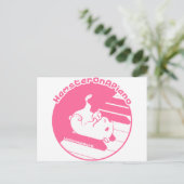 ピンク色 ポストカード (スタンド正面)