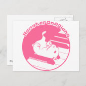 ピンク色 ポストカード (正面/裏面)