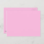 ピンク色 ポストカード (正面/裏面)