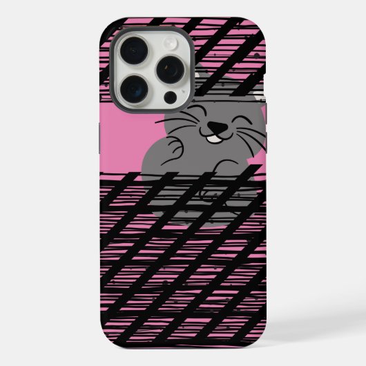 ピンク色 iPhoneケース (裏面)